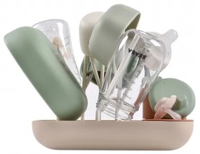 Suport pentru uscarea biberoanelor Beaba bej/portocaliu