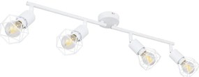 Plafoniera cu 4 spoturi design industrial XARA I alb