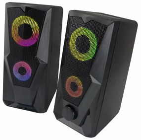 Boxe PC 2.0 Esperanza Baila EGS103 RGB Usb 35 mini-jack 2x3W Negru