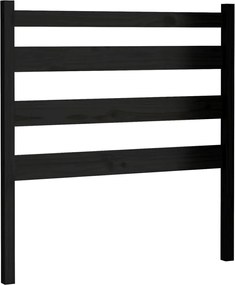 vidaXL Tăblie de pat, negru, 96x4x100 cm, lemn masiv de pin
