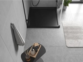 Mexen Flow cadă de duș pătrată slim 85 x 85 cm, negru mat - 46S708585