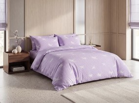 Lenjerie de pat din bumbac LILAC MEADOW mov Dimensiune lenjerie de pat: 70 x 80 cm | 140 x 200 cm