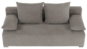Canapea extensibilă, ţesătură gri maro taupe, FERIHA