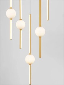 Lustra dimabila cu 5 pendule LED design modern ACROBAT