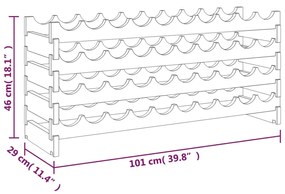 Suport de vinuri, 101x29x46 cm, lemn masiv de pin
