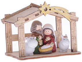 Scena Nașterii cu cometă 9,5 x 7,2 x 6 cm, bej
