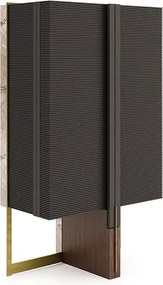 Vitrină lemn masiv Domo Personalizabilă, 92 × 52 × 161 cm