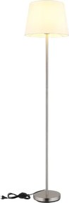 Globo 40100101 - Lampă de podea JORIS 1xE27/40W/230V alb/crom mat