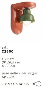 Aplica de perete din ceramica design italian realizata manual BERIMBAU