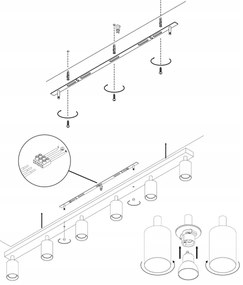 Spot ANGIE 6xGU10/35W/230V alb