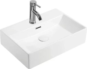 Lavoar pe blat Fluminia Pluto alb 51 cm