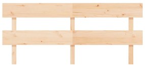 Tablie de pat, 204x3x81 cm, lemn masiv de pin 1, Maro, 204 x 3 x 81 cm