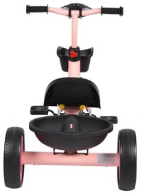 Tricicleta cu pedale NOVOKIDS™ Hawk Trike , Cu melodii si lumini, Doua cosulete pentru jucarii, Max 25 kg, Roti din cauciuc EVA, Cadru metalic, Far