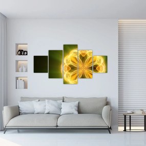 Tablou cu floare galbenă (125x70 cm), în 40 de alte dimensiuni noi