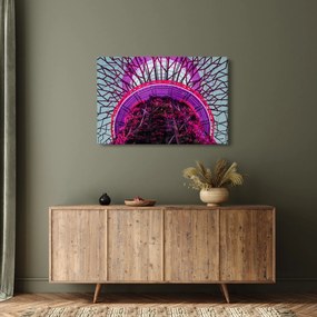 Tablou abstrac - crengi violete (90x60 cm)