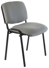 Scaun de conferinta Viva N, picioare negre, gri