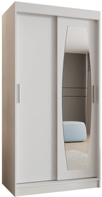 Dulap de haine 100 cm Rosaria (alb). 1126289