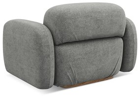 Modul pentru canapea modulară gri cu tapițerie din țesătură bouclé Ailani – Makamii