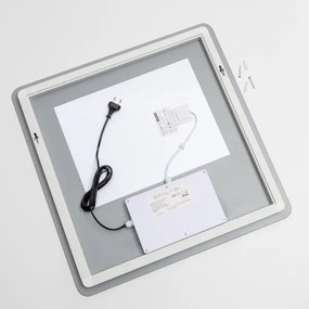 Brilagi - Oglindă de baie cu LED reglabilă, cu încălzire anti-abur și iluminare integrată DIANA LED/17W/230V 60x60 cm IP44