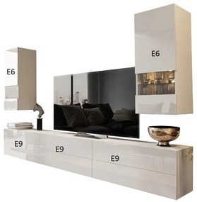 Mobilier living Berny 46 (alb + alb lucios). 1041468