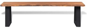 245687 vidaXL Bancă din lemn masiv de salcâm 145 cm