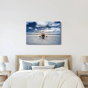 Tablou cu aeroplan cu motor (90x60 cm)