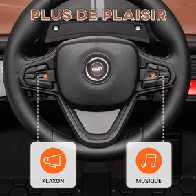 AIYAPLAY Mașină electrică pentru copii UTV buggy electric pentru copii cu telecomandă 2.4Ghz 2 motoare 103L x 69l x 59H cm maro | Aosom Romania