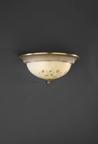 Aplica de perete din alama cu sticla decorata design italian 6208