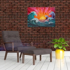 Tablou - Mozaic de valuri (70x50 cm)