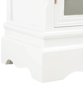 Servanta, alb, 70x28x70 cm, lemn masiv de pin