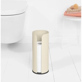 Suport hartie igienica Brabantia ReNew 1006274, Triplu, Rezistent la coroziune, Bej