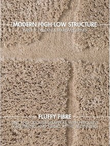 Covor bej țesut manual rotund ø 160 cm Lambeth Jasper – Ted Baker