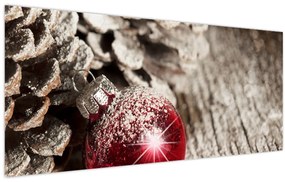 Tablou - Decorațiuni de Crăciun (120x50 cm)