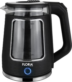 Fierbator Floria ZLN9822, Capacitate 1.8L, Baza rotativa 360 , Oprire automata manuala, Indicator luminos, 1800W