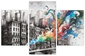 Tablou - Viața industrială (90x60 cm)