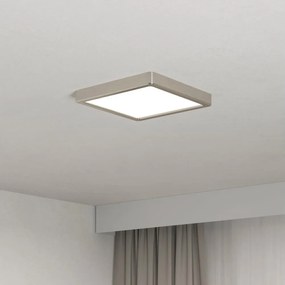 Eglo 901321 - Plafonieră LED FUEVA, 10,5W/230V, 2700/4000/6500K, 22x22 cm, crom