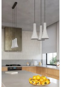 Lustră pe cablu Sollux SL.1225 REA 3xE14/12W/230V beton