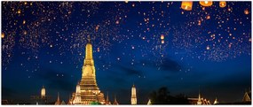 Tablou - Lampioane norocului, Bangkok (120x50 cm)