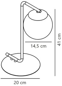 Lampă de masă Nordlux GRANT 1xE14/40W/230V negru