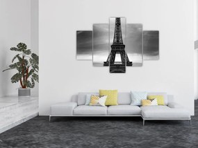 Tablou - Mașină roz în Paris (150x105 cm)