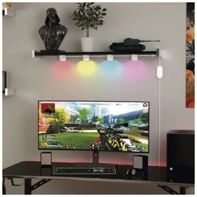 Instalație LED RGBIC+CCT decorativă GoSmart 4xLED/7W/230V 85 cm Wi-Fi Tuya