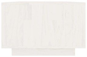 Masuta de cafea, 110x50x33,5 cm, alb, lemn masiv de pin 1, Alb