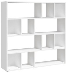 823245 vidaXL Bibliotecă/Separator cameră, alb, 105x24x102 cm