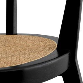 Scaun LUX design clasic Alvear negru, ratan