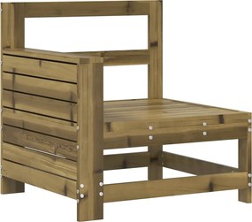 vidaXL Canapea cu cotieră de grădină, 69x62x70,5 cm, lemn pin tratat