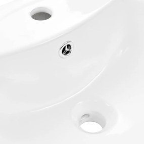 Chiuveta de baie cu piedestal, alb, 520x440x190 mm, ceramica