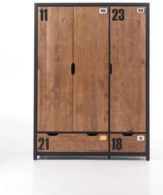 Set ALEX conține un Pat copii de 90x200cm, noptieră, sub Pat copii, birou, Dulap camera copii cu 3 uși, bibliotecă și o comodă cu 3 sertare