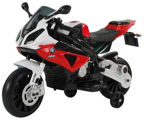 Motoreta Electrica pentru Copii BMW RR 12V, Negru si Rosu HOMCOM | Aosom RO