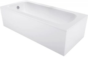 Cada prost rectangulară Mexen Vega 170 x 80 cm cu carcasă, albă - 55011708000X