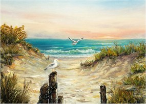 Tablou - Plaja cu nisip (70x50 cm)